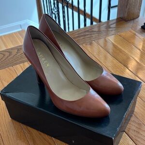 Polo by Ralph Lauren Tan Leather Heels